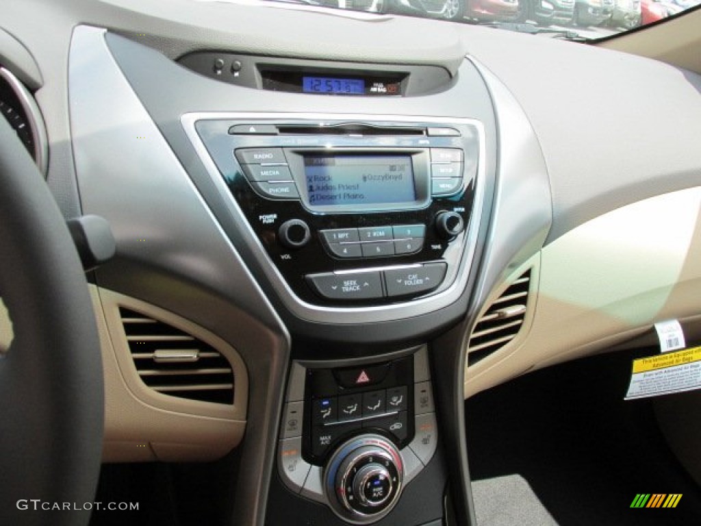 2013 Elantra Limited - Shimmering White / Beige photo #8