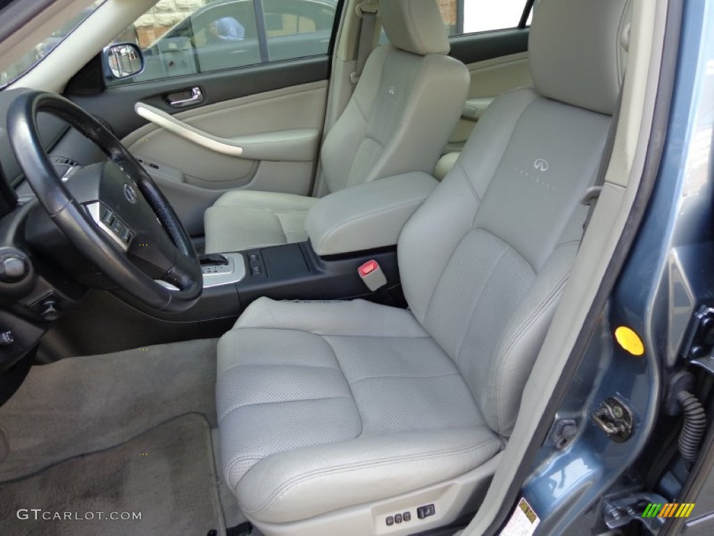 2006 G 35 x Sedan - Lakeshore Slate Blue Metallic / Wheat photo #25