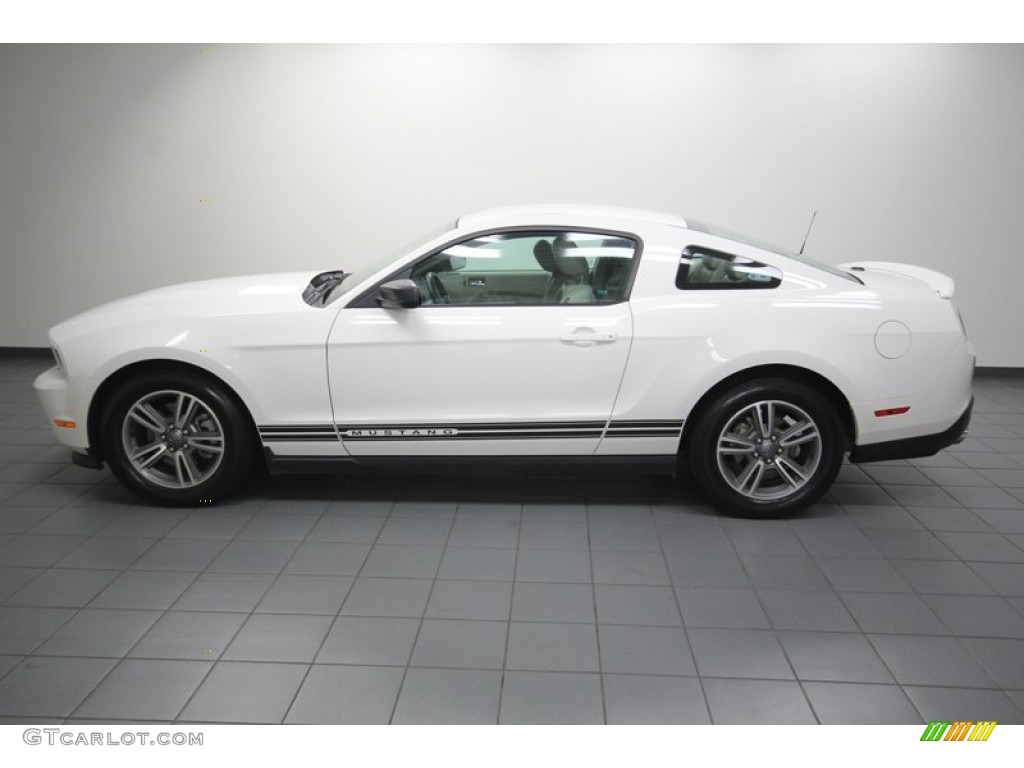 2011 Mustang V6 Premium Coupe - Performance White / Stone photo #2
