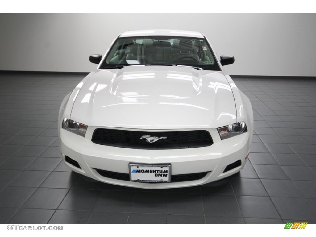 2011 Mustang V6 Premium Coupe - Performance White / Stone photo #6