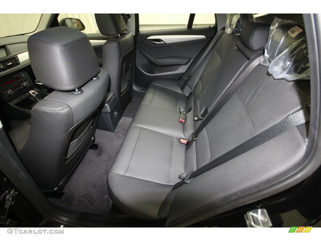 Black Interior 2014 BMW X1 sDrive28i Photo #80035208