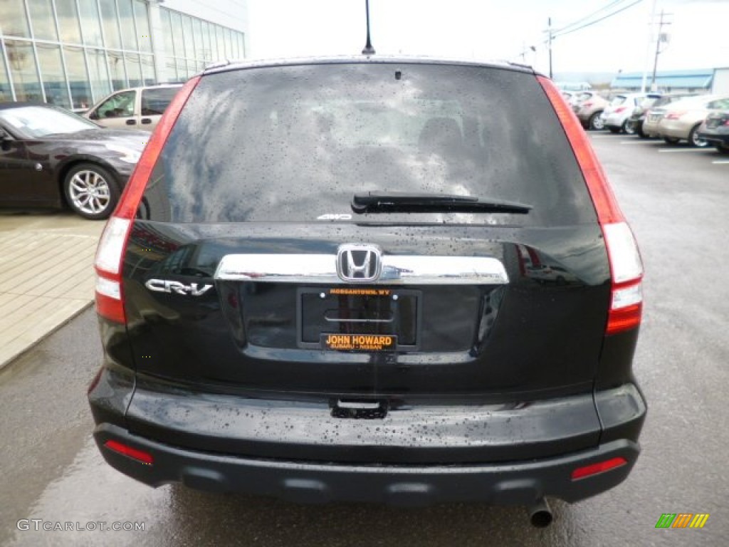 2009 CR-V EX 4WD - Crystal Black Pearl / Black photo #10