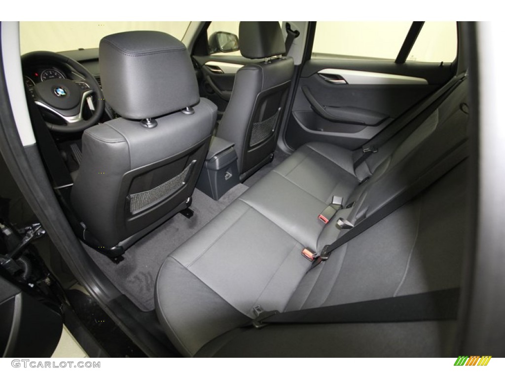Black Interior 2014 BMW X1 sDrive28i Photo #80035294