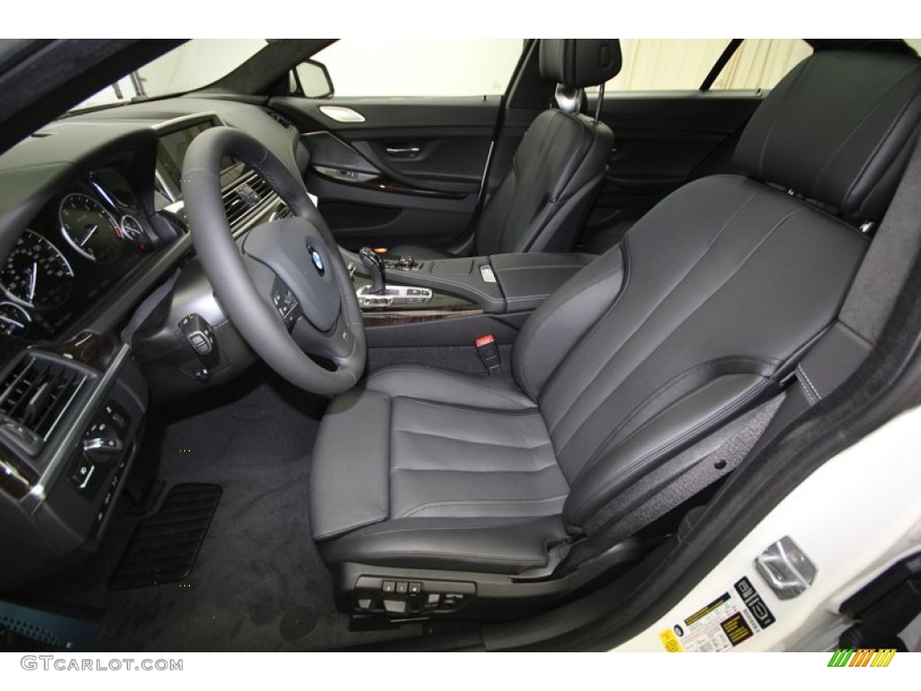 Black Interior 2014 BMW 6 Series 650i Gran Coupe Photo #80035331