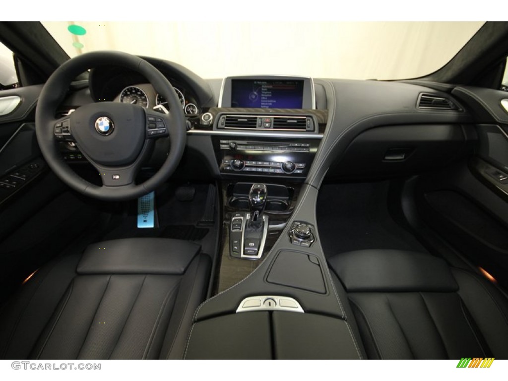 2014 BMW 6 Series 650i Gran Coupe Black Dashboard Photo #80035335