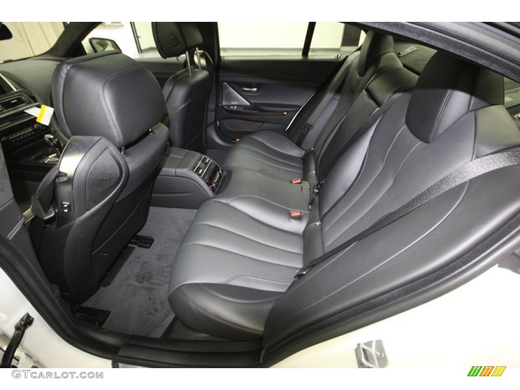 Black Interior 2014 BMW 6 Series 650i Gran Coupe Photo #80035380