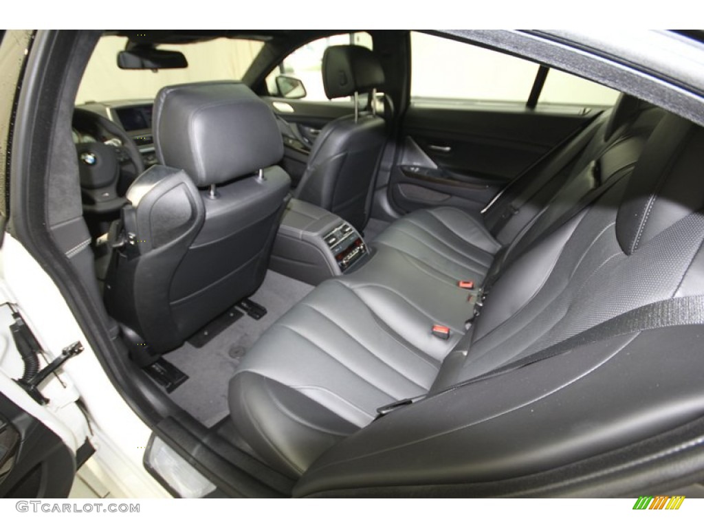 Black Interior 2014 BMW 6 Series 650i Gran Coupe Photo #80035487