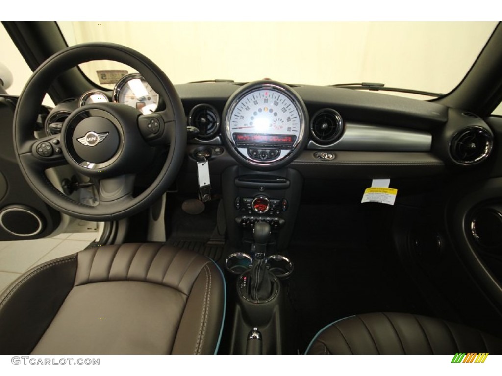 2013 Cooper Convertible Highgate Package - White Silver Metallic / Dark Truffle Lounge Leather photo #4