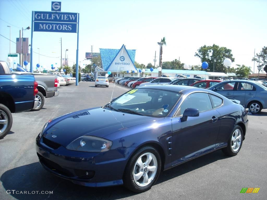 2006 Tiburon GS - Moonlit Blue Metallic / Black photo #1