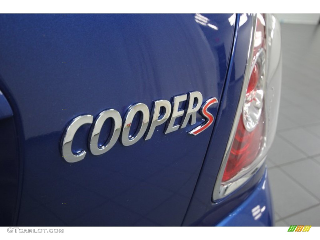 2013 Cooper S Coupe - Lightning Blue Metallic / Carbon Black photo #25