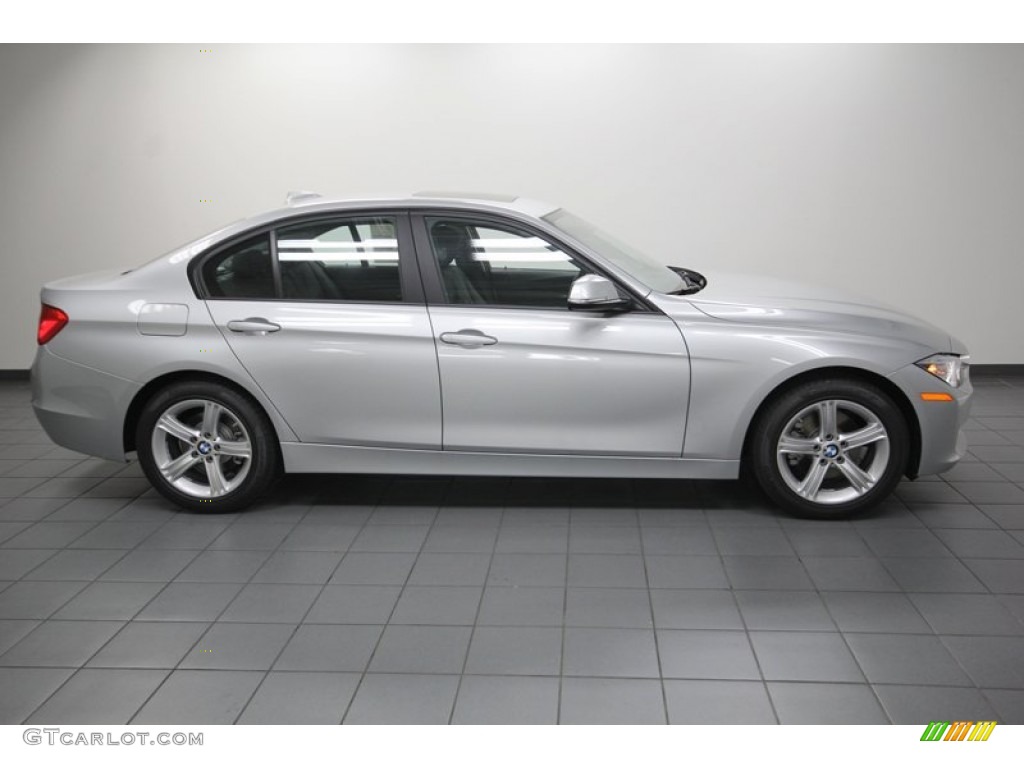 2013 3 Series 328i Sedan - Glacier Silver Metallic / Black photo #2