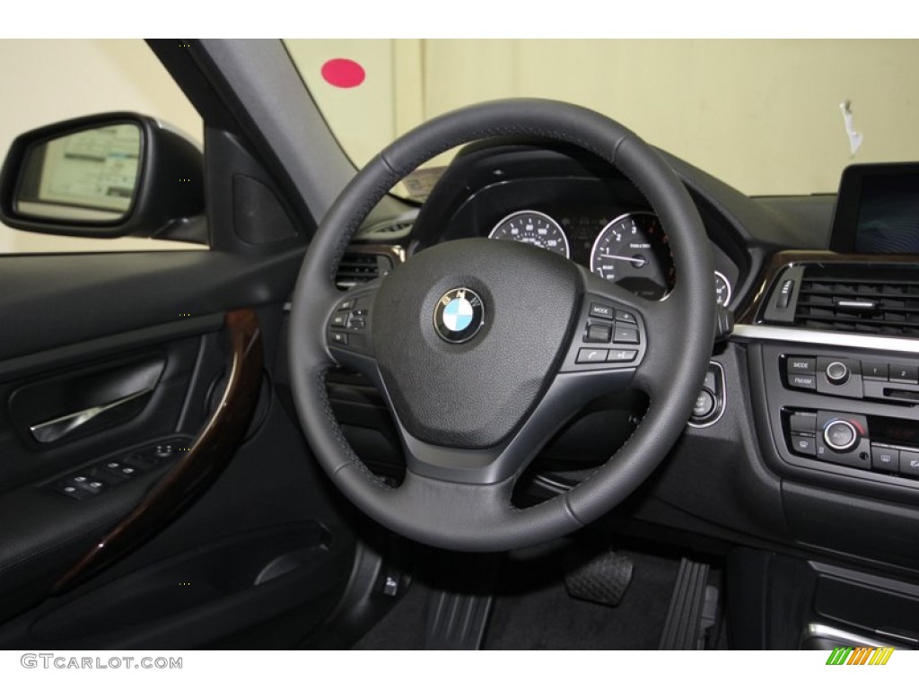 2013 3 Series 328i Sedan - Glacier Silver Metallic / Black photo #27