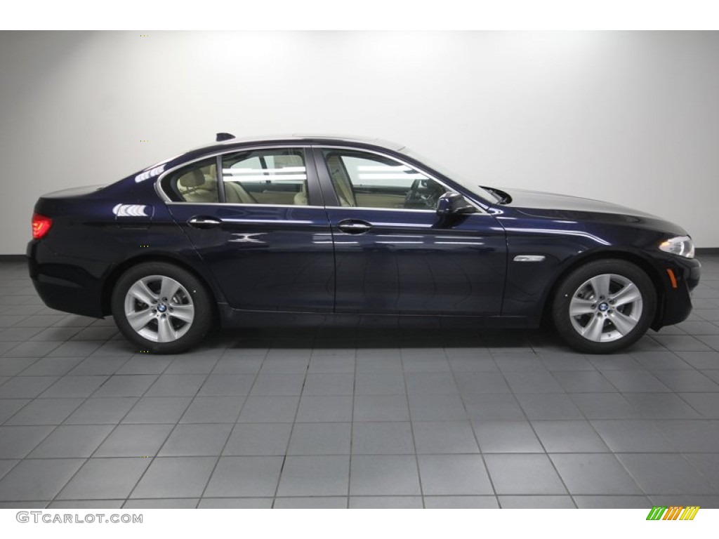 2013 5 Series 528i Sedan - Imperial Blue Metallic / Venetian Beige photo #2