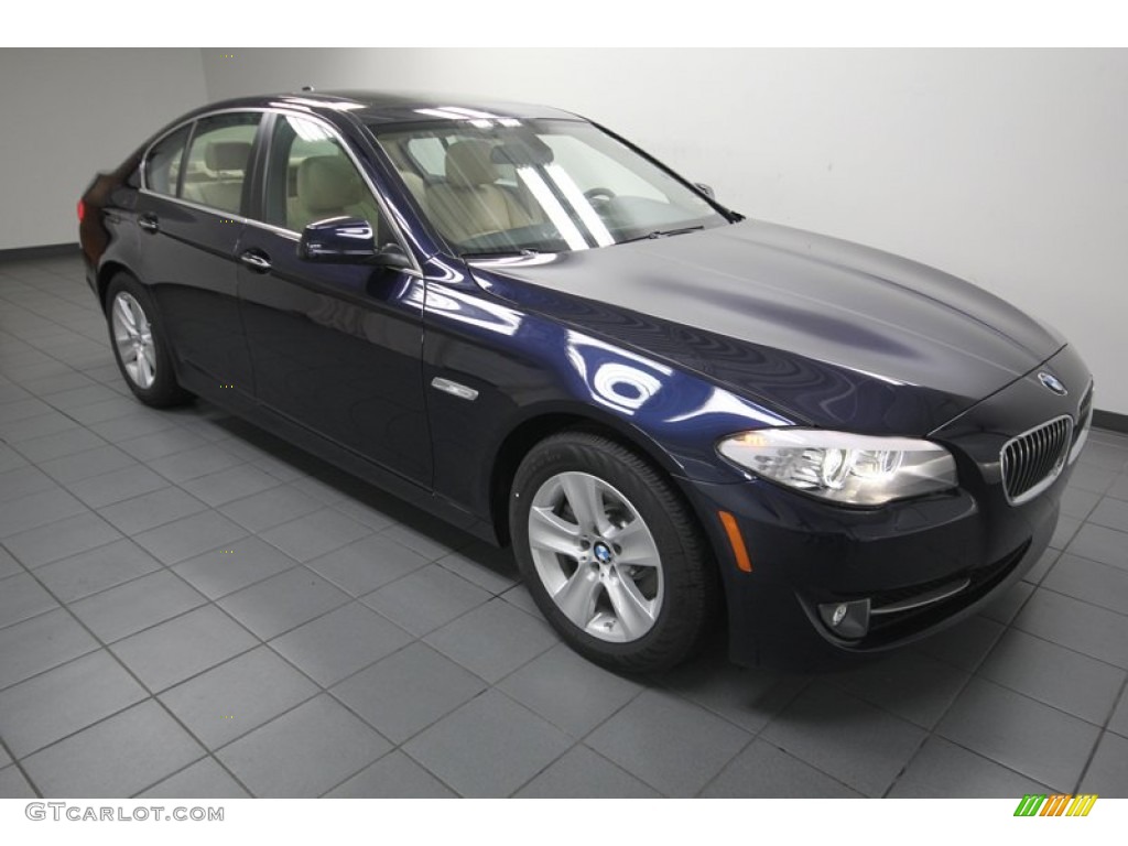 2013 5 Series 528i Sedan - Imperial Blue Metallic / Venetian Beige photo #6