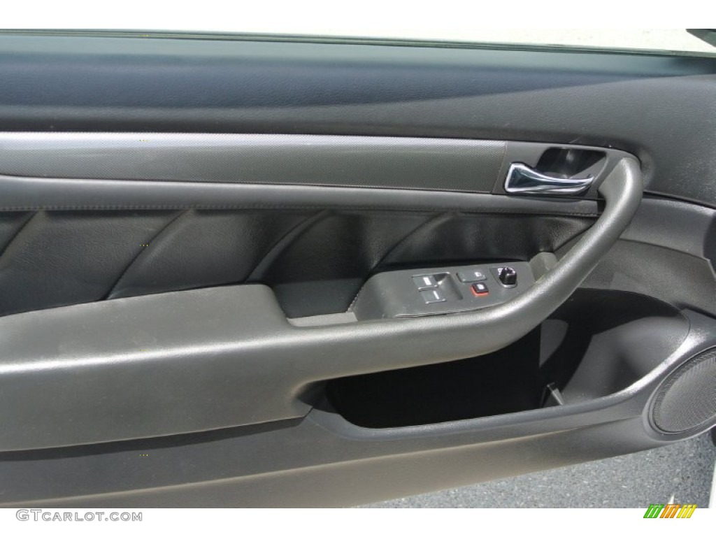 2005 Honda Accord EX V6 Coupe Black Door Panel Photo #80038442