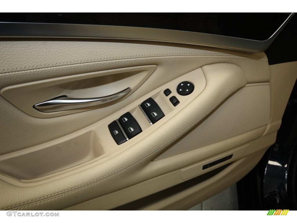 2013 5 Series 528i Sedan - Imperial Blue Metallic / Venetian Beige photo #14