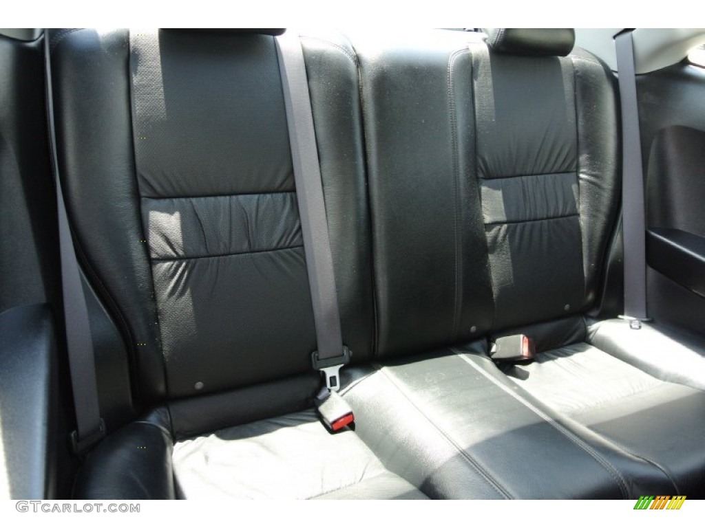 Black Interior 2005 Honda Accord EX V6 Coupe Photo #80038495