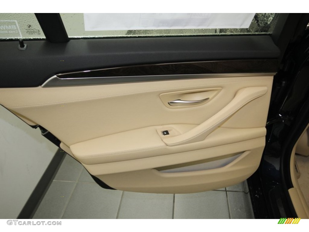 2013 5 Series 528i Sedan - Imperial Blue Metallic / Venetian Beige photo #30