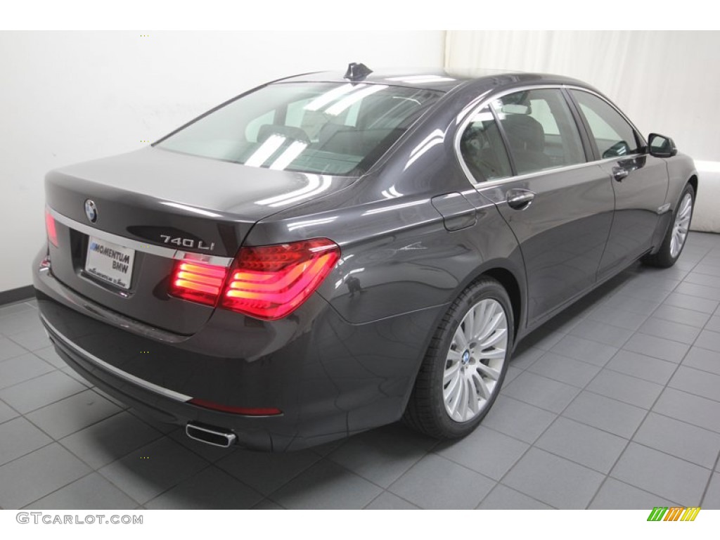 2013 7 Series 740Li Sedan - Dark Graphite Metallic II / Black photo #8