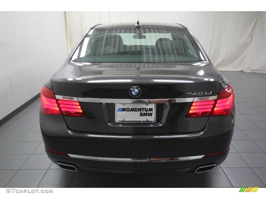 2013 7 Series 740Li Sedan - Dark Graphite Metallic II / Black photo #10