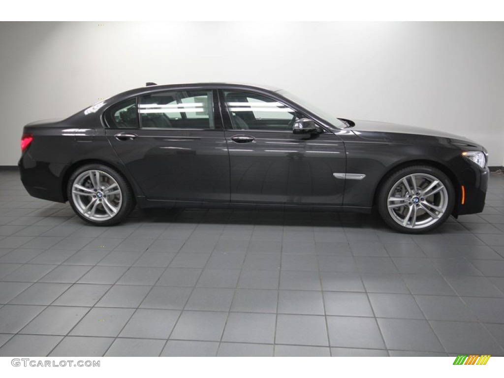 2013 7 Series 750Li Sedan - Dark Graphite Metallic II / Black photo #2