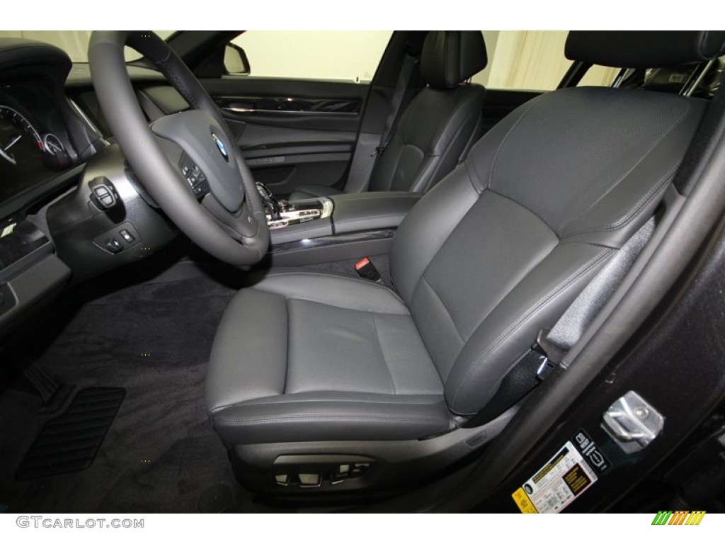 2013 7 Series 750Li Sedan - Dark Graphite Metallic II / Black photo #3