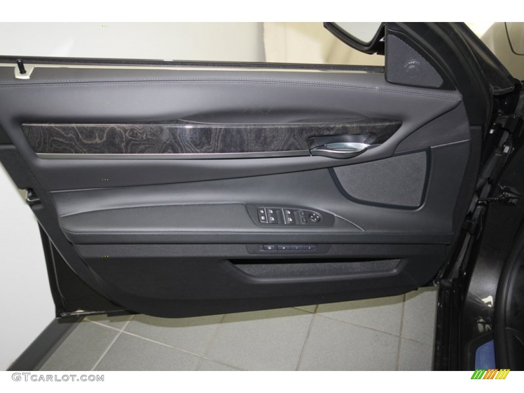 2013 7 Series 750Li Sedan - Dark Graphite Metallic II / Black photo #13