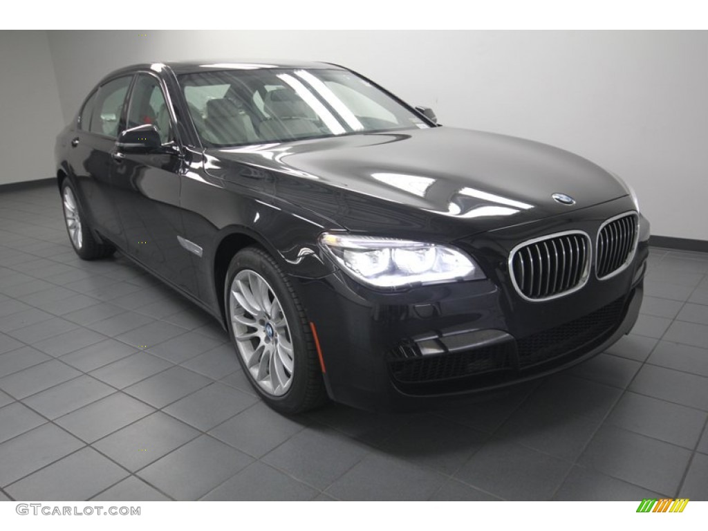 Black Sapphire Metallic 2013 BMW 7 Series 750Li Sedan Exterior Photo #80039374