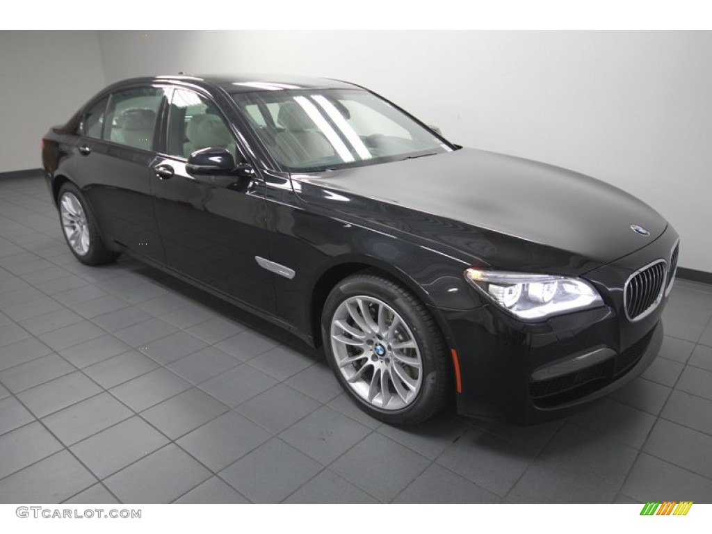 2013 7 Series 750Li Sedan - Black Sapphire Metallic / Ivory White/Black photo #6