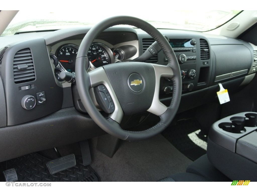 2013 Silverado 1500 LT Regular Cab - Blue Granite Metallic / Ebony photo #18