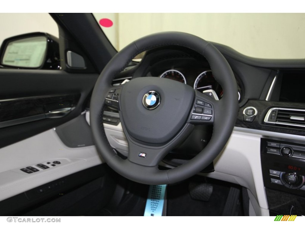 2013 7 Series 750Li Sedan - Black Sapphire Metallic / Ivory White/Black photo #34
