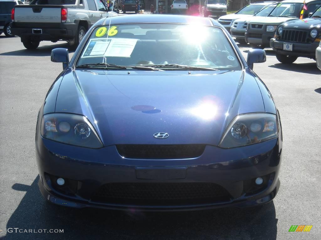 2006 Tiburon GS - Moonlit Blue Metallic / Black photo #28