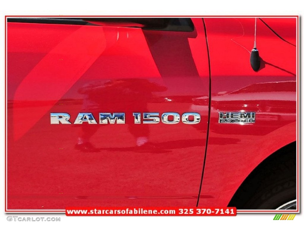 2012 Ram 1500 Express Crew Cab - Flame Red / Dark Slate Gray/Medium Graystone photo #10