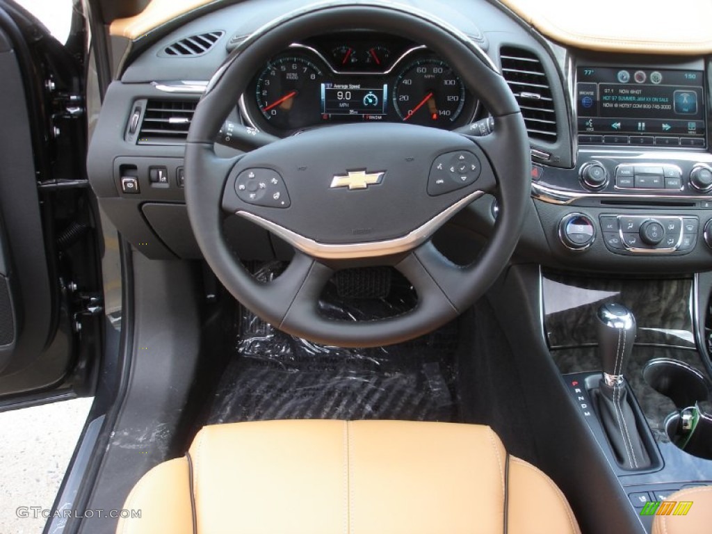 2014 Chevrolet Impala LTZ Jet Black/Mojave Dashboard Photo #80042599
