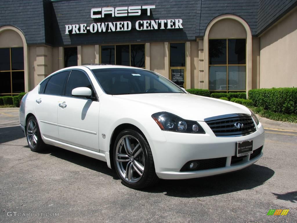 2006 M 45 Sport Sedan - Ivory Pearl / Stone photo #1