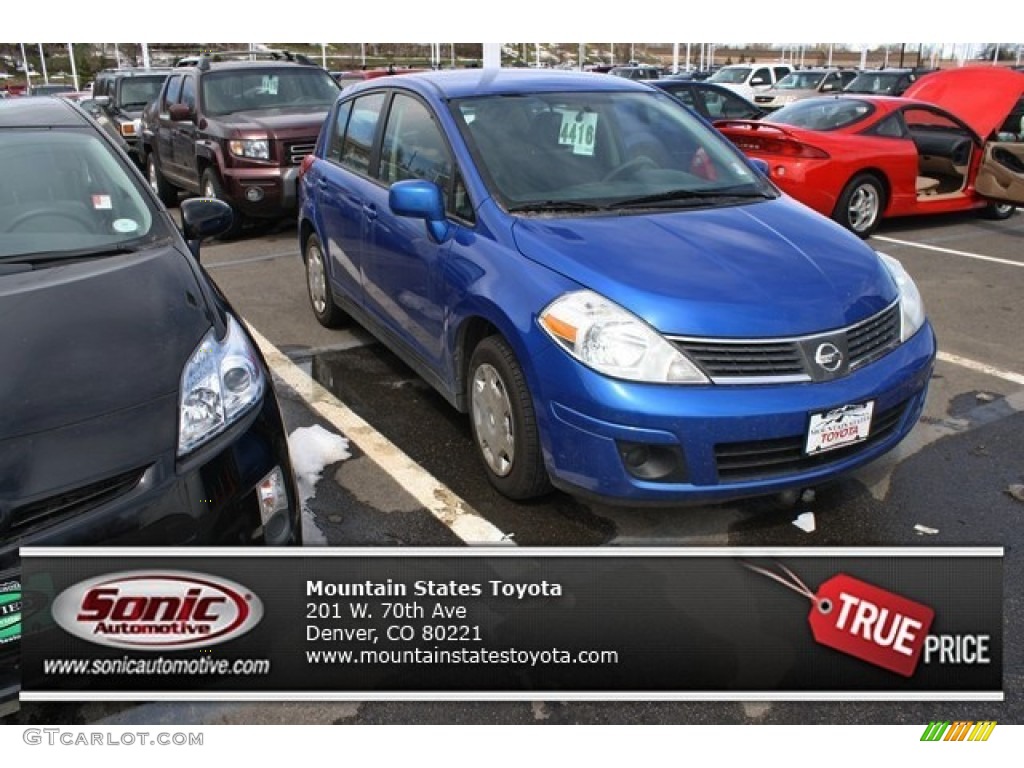 Blue Metallic Nissan Versa