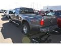 2008 Dark Shadow Grey Metallic Ford F350 Super Duty Lariat Crew Cab 4x4 Dually  photo #3