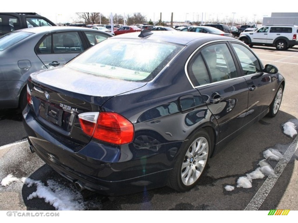 2007 3 Series 335xi Sedan - Monaco Blue Metallic / Beige photo #2