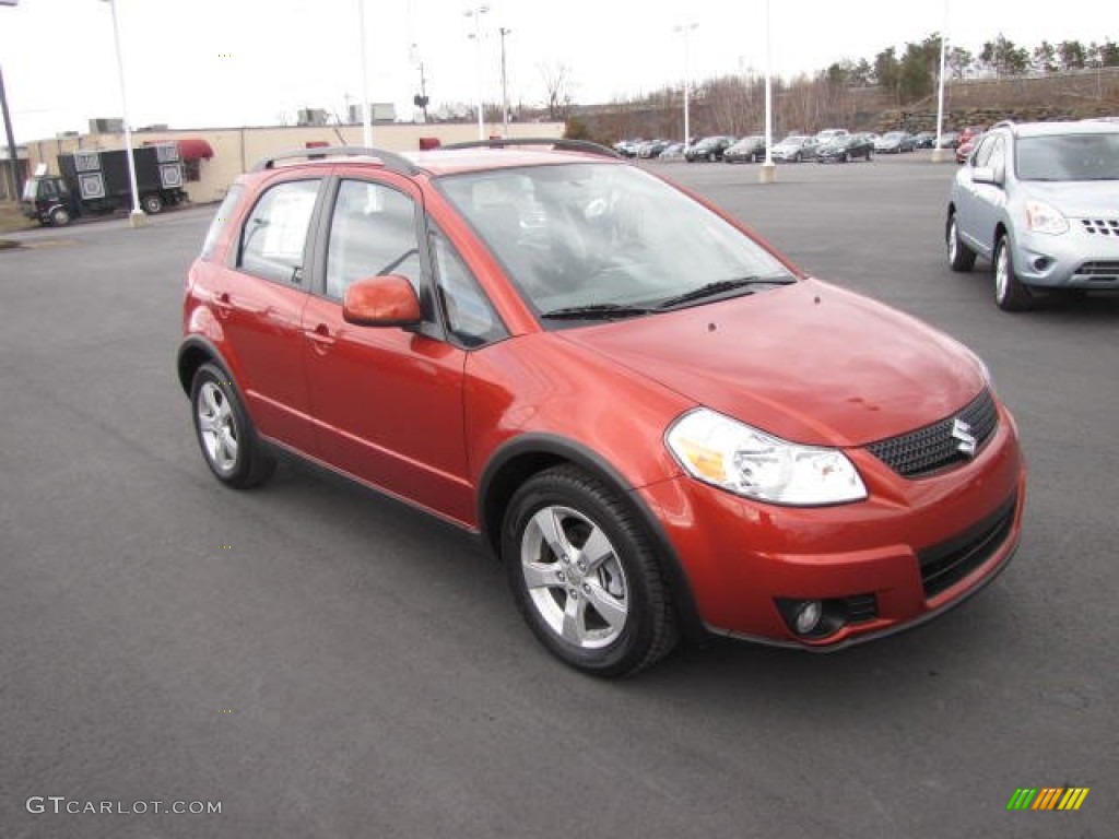 2011 SX4 Crossover Technology AWD - Sunlight Copper Metallic / Black photo #3