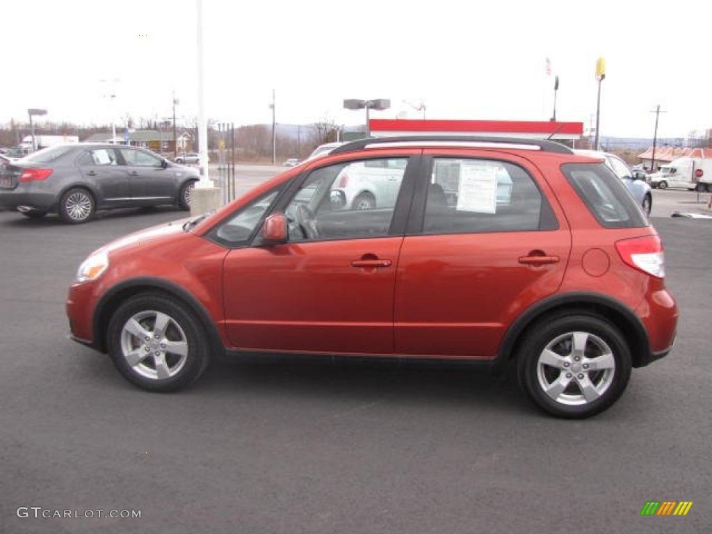 2011 SX4 Crossover Technology AWD - Sunlight Copper Metallic / Black photo #8