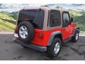 2002 Flame Red Jeep Wrangler X 4x4  photo #3