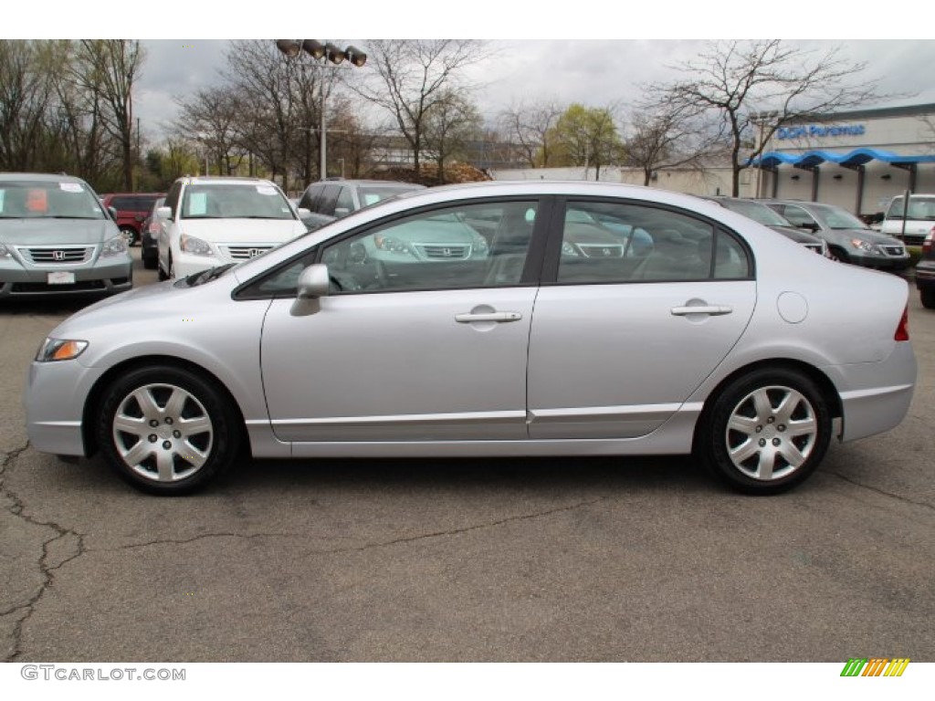 Alabaster Silver Metallic 2010 Honda Civic LX Sedan Exterior Photo #80044559