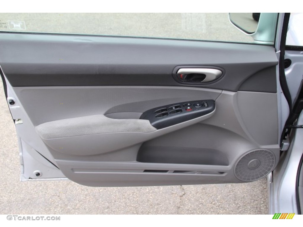 2010 Honda Civic LX Sedan Gray Door Panel Photo #80044574