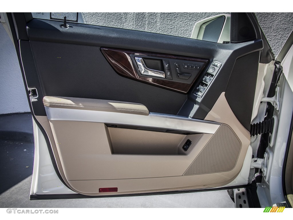 2010 Mercedes-Benz GLK 350 Almond/Black Door Panel Photo #80044591