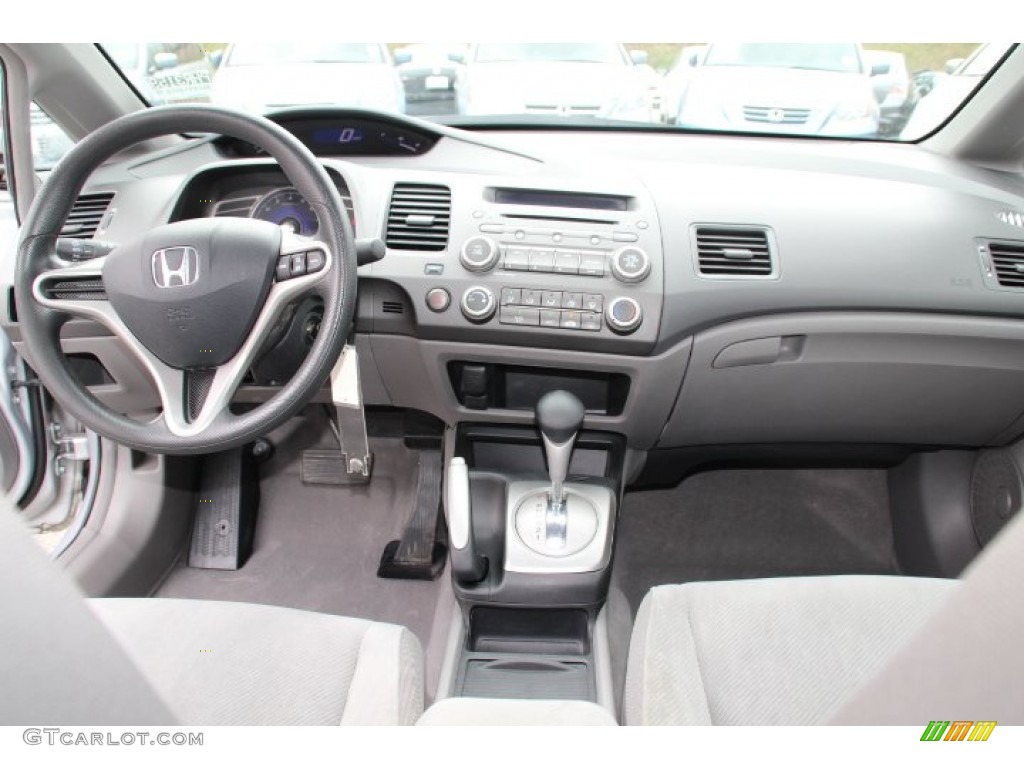 2010 Honda Civic LX Sedan Gray Dashboard Photo #80044610