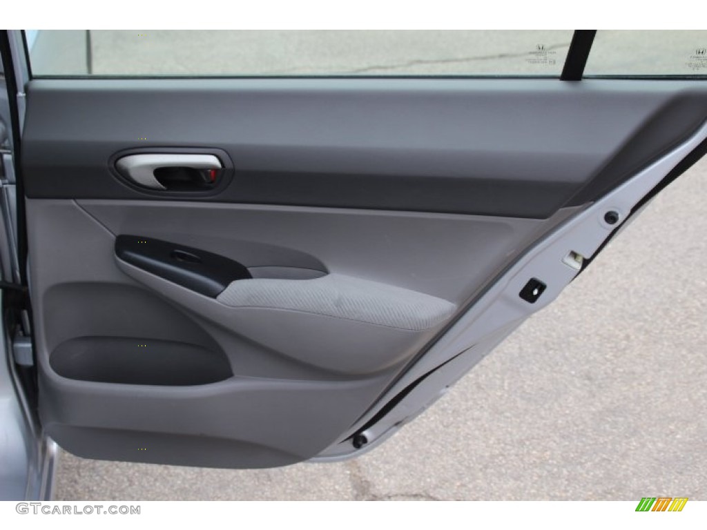 2010 Honda Civic LX Sedan Gray Door Panel Photo #80044707