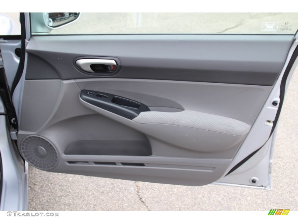 2010 Honda Civic LX Sedan Gray Door Panel Photo #80044738