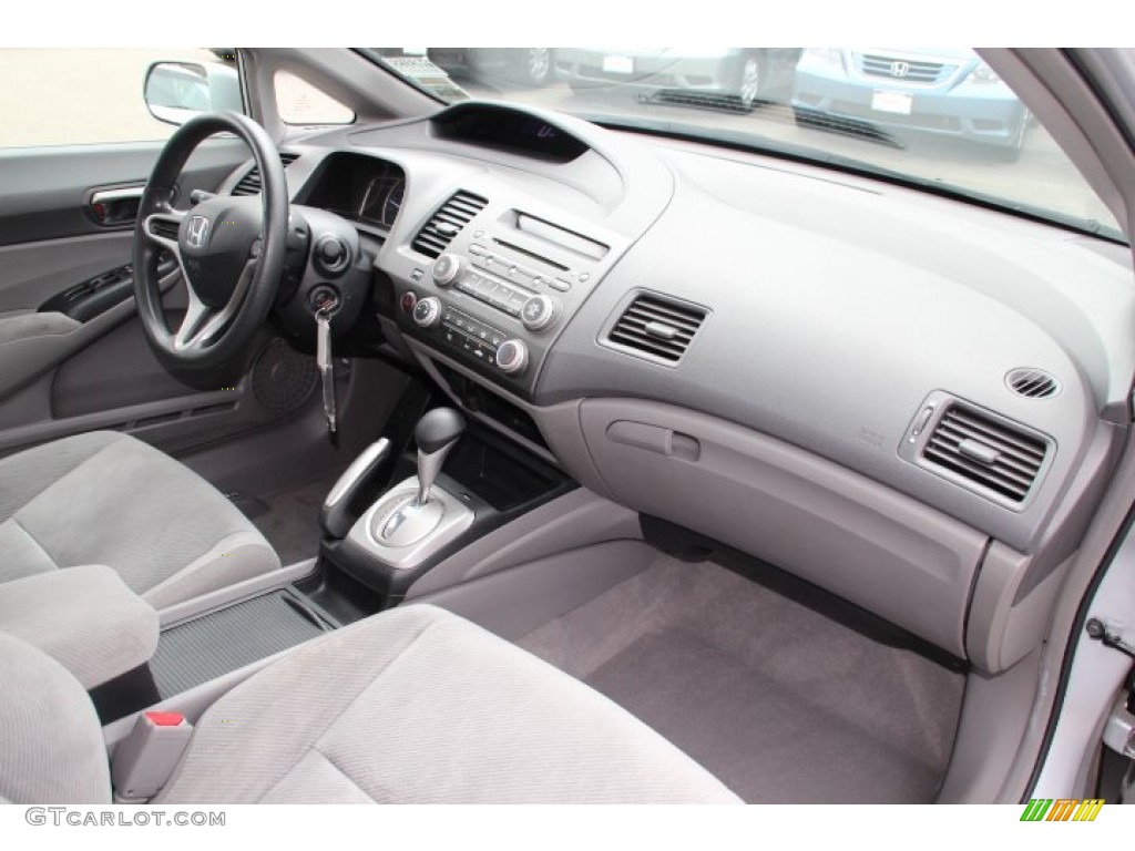 2010 Honda Civic LX Sedan Gray Dashboard Photo #80044754