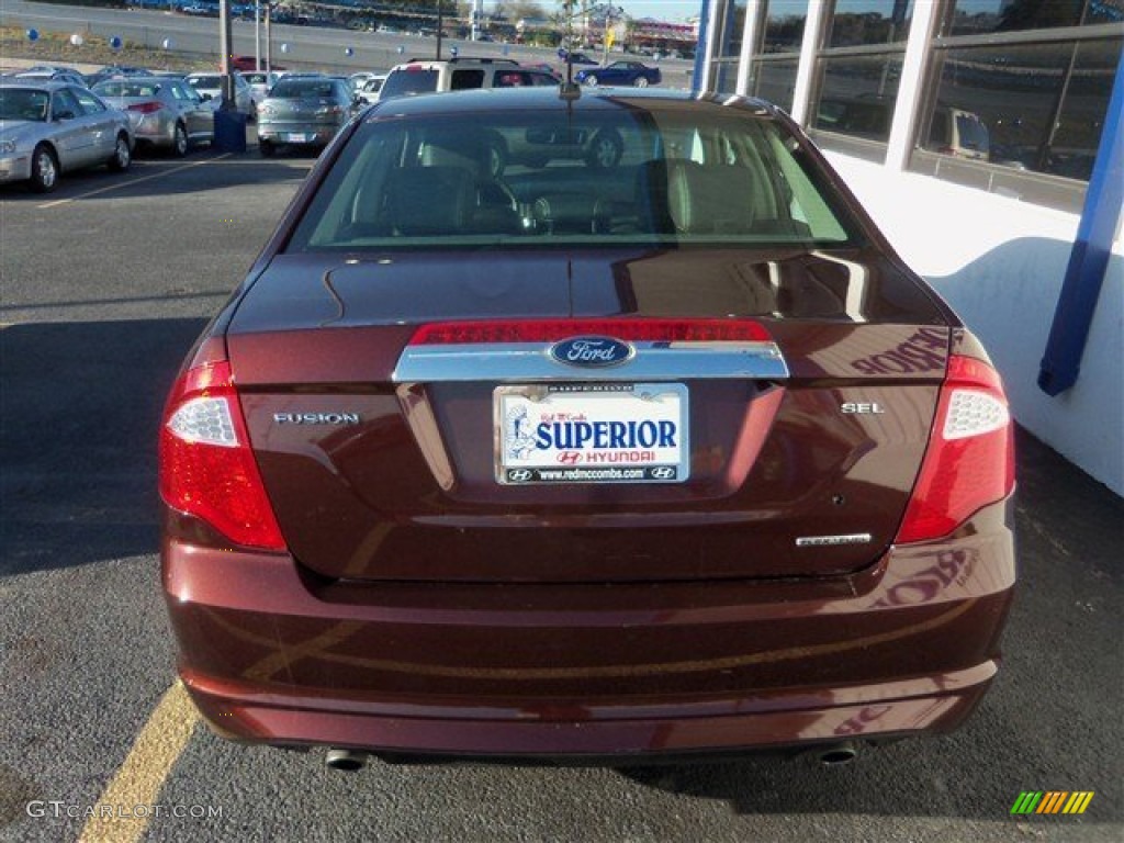 2012 Fusion SEL V6 - Bordeaux Reserve Metallic / Charcoal Black photo #6