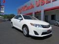 2012 Super White Toyota Camry LE  photo #1